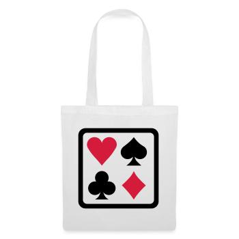 Poker - Stoffbeutel - Weiß - Vorne