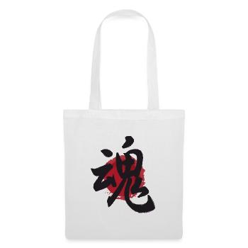 affiche de l'âme japonaise kanji tamashii Japon - Sac en tissu - blanc - Devant