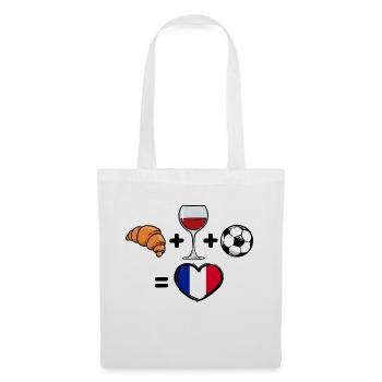 Frankreich Fussballmannschaft Fussballfan Team - Stoffbeutel - Weiß - Vorne