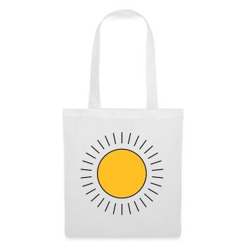 Sonne - Stoffbeutel - Weiß - Vorne