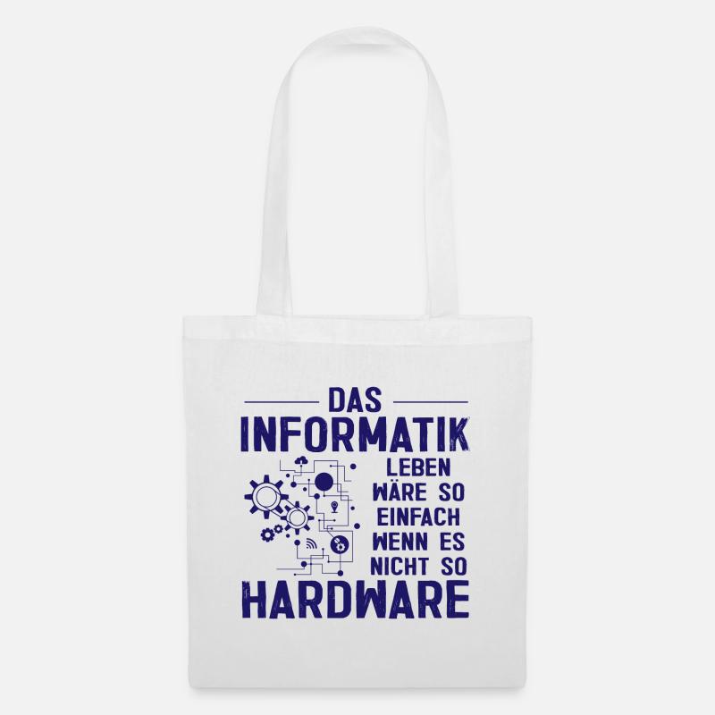 Informatik Hardware Programmierer Geschenk - Stoffbeutel - Weiß