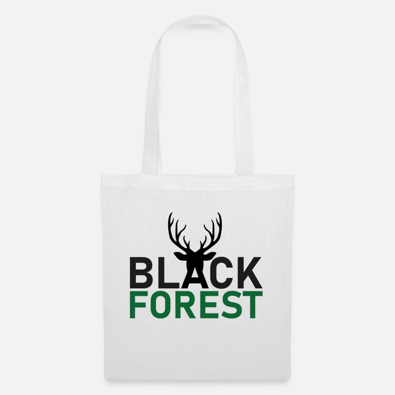 Black Forest - Deer Included - Stoffbeutel - Weiß