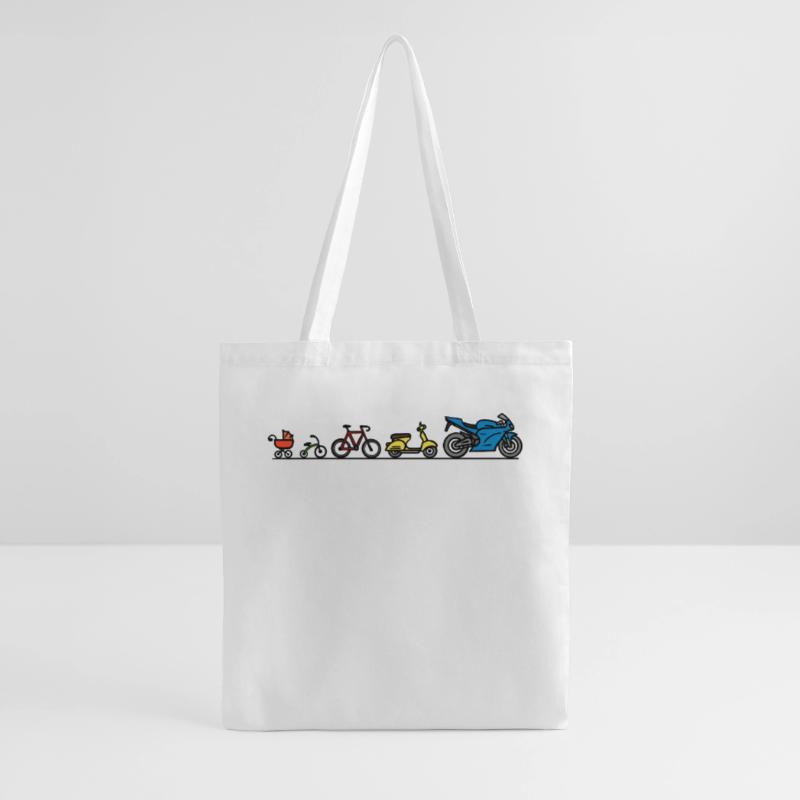Motorcycle motorbikes evolution development bikers Tote Bag