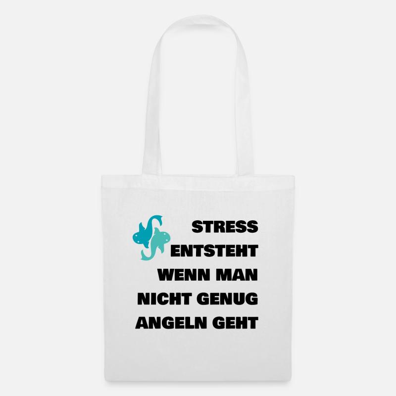 Angler Spruch - Stoffbeutel - Weiß