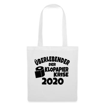 Überlebender der KLOPAPIER KRISE 2020 - Stoffbeutel - Weiß - Vorne