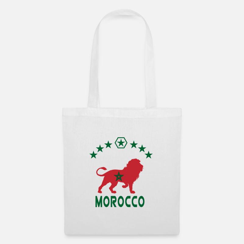 Marokko Löwen Design - Stoffbeutel - Weiß