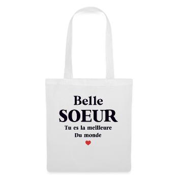 BELLE SŒUR - Sac en tissu - blanc - Devant