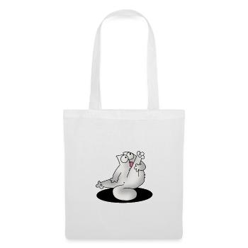 Chat drôle chats chaton cadeau - Sac en tissu - blanc - Devant