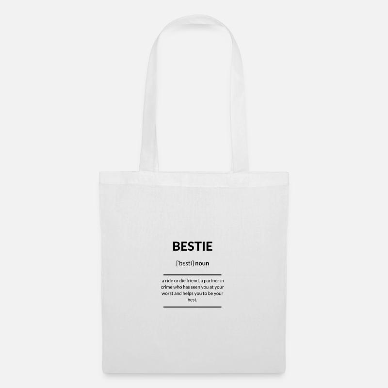 Bestie (beste/r Freund/in) 2k20 Edition - Stoffbeutel - Weiß