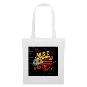 Ukulele face mask - Tote Bag - white - Front