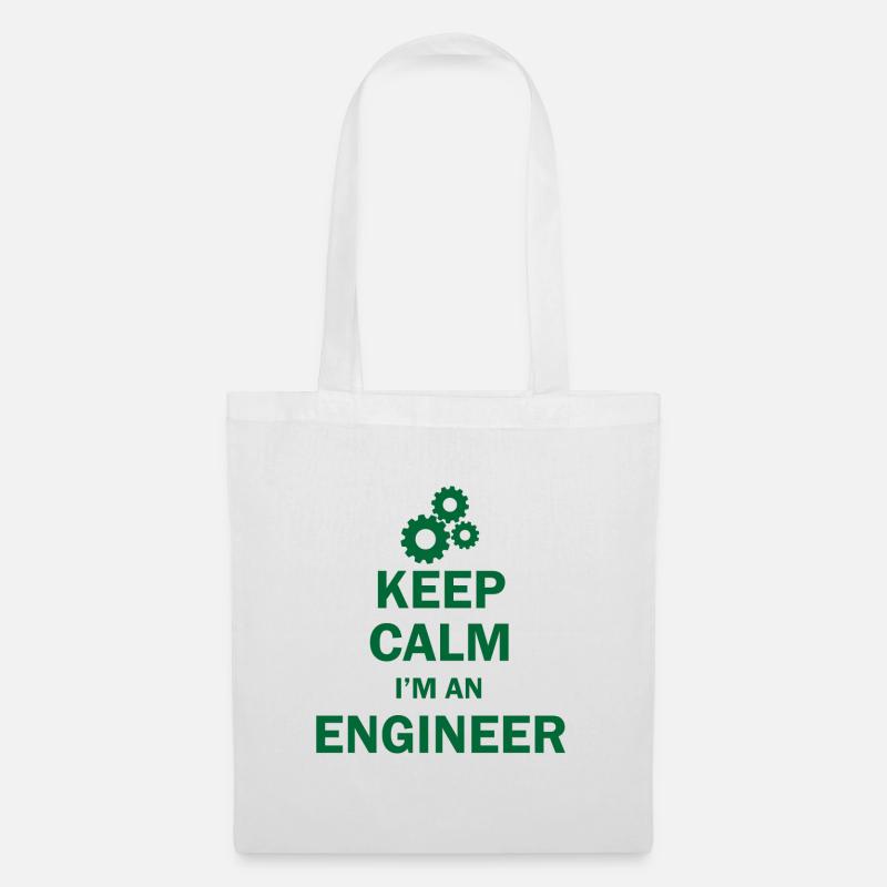 Keep calm I'm an engineer Ingenieur Student - Stoffbeutel - Weiß