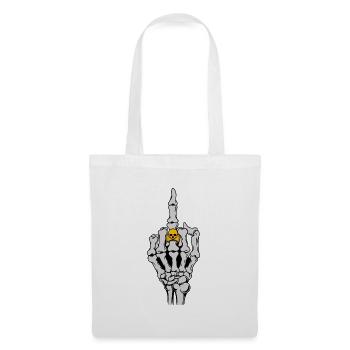 Rock musique rocker heavy metal hard rock squelette - Sac en tissu - blanc - Devant