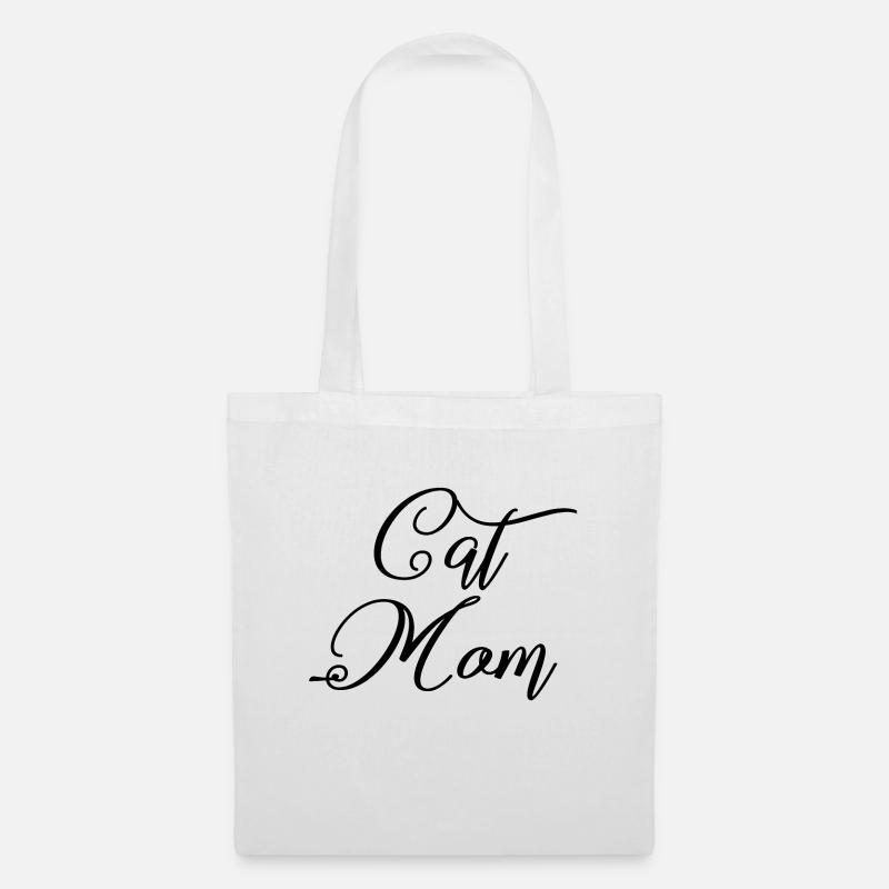 CAT MOM - Stoffbeutel - Weiß