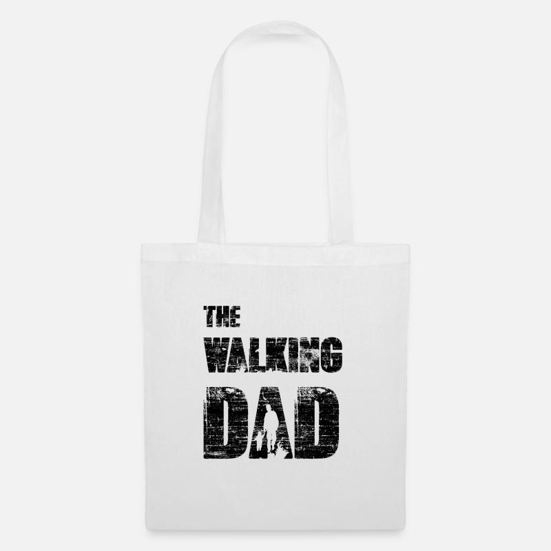 The Walking Dad - Stoffbeutel - Weiß