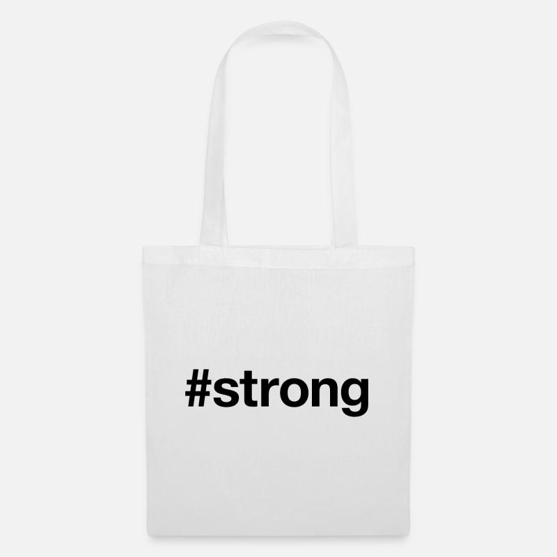 STRONG - Stoffbeutel - Weiß