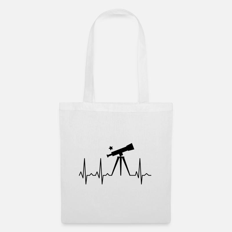 Pulse cardiogramme cosmos astronomie fusée spatiale - Sac en tissu - blanc