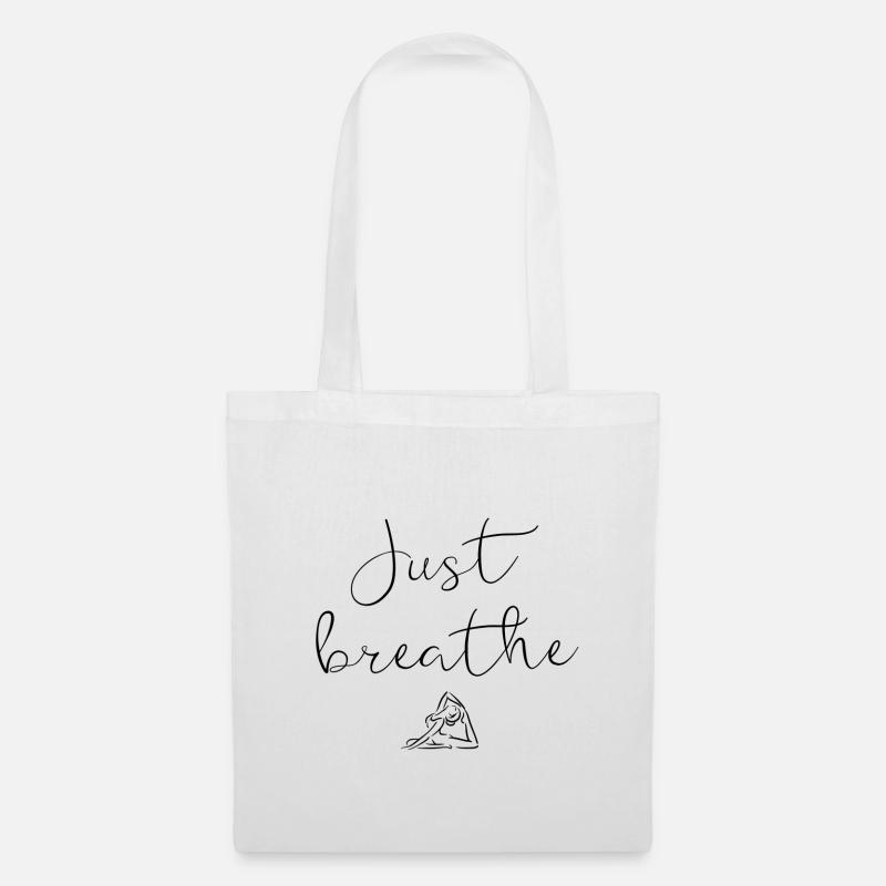 Just Breathe - Tote Bag - white