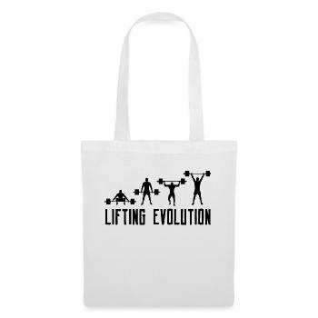 Haltérophilie Bodybuilder Gym Workout Gym - Sac en tissu - blanc - Devant