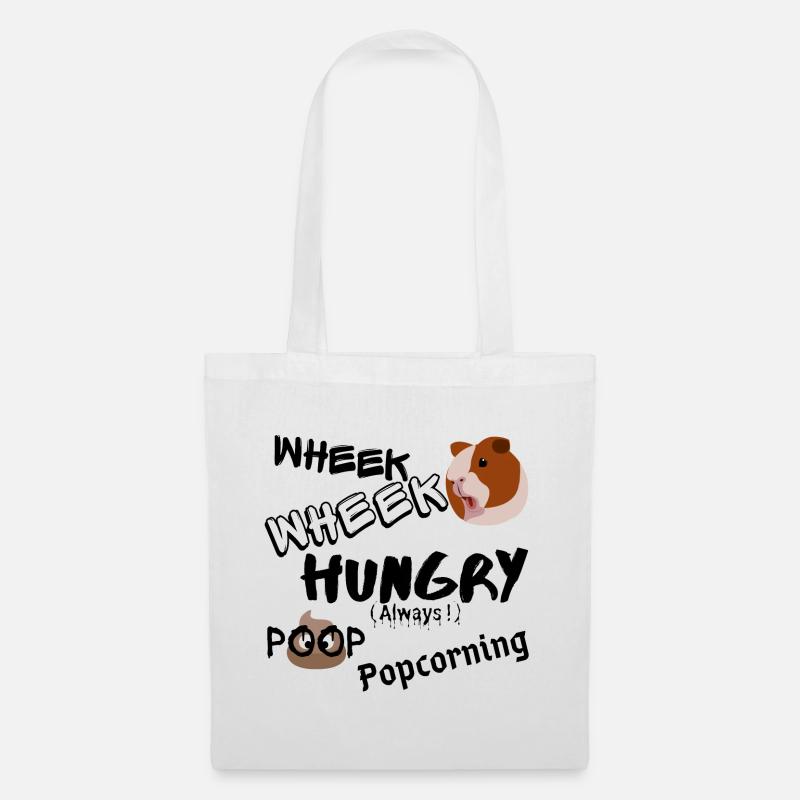 Cadeau Cochon d'inde heureux - Sac en tissu - blanc