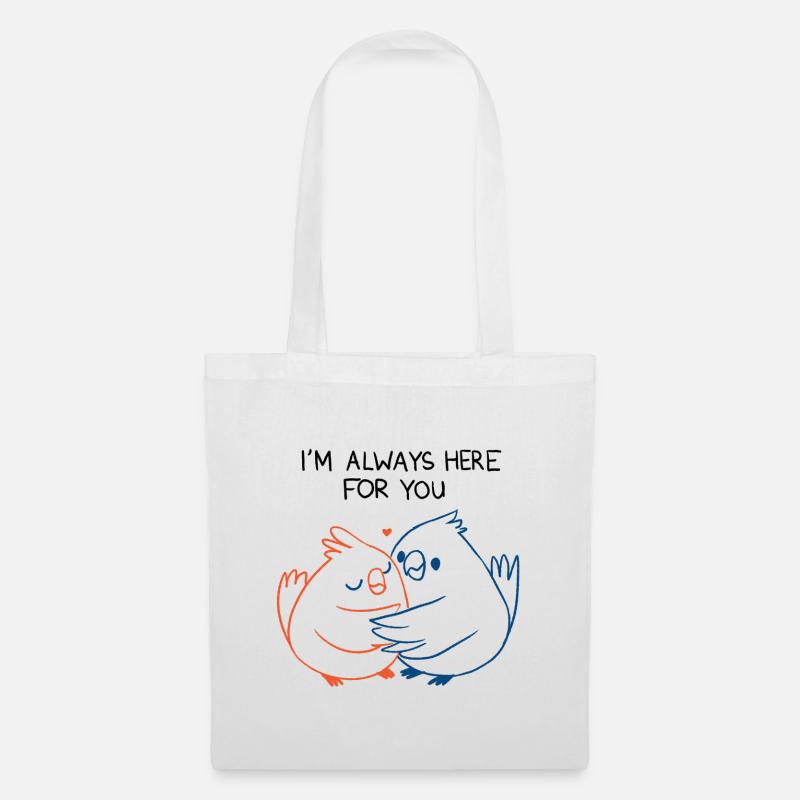 Never alone - Tote Bag - white