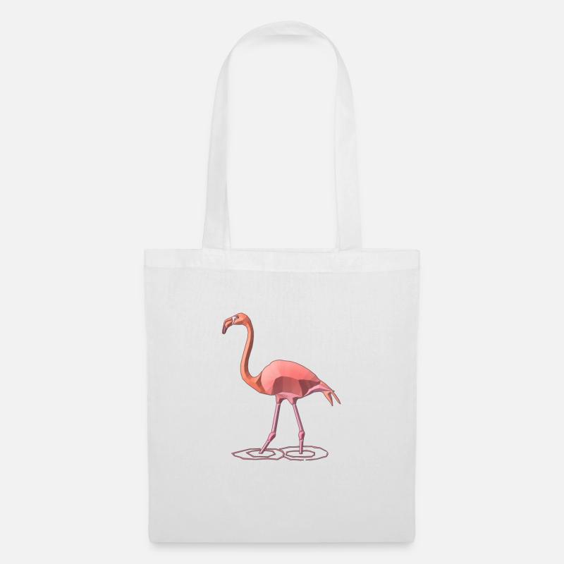 Flamingo - Stoffbeutel - Weiß