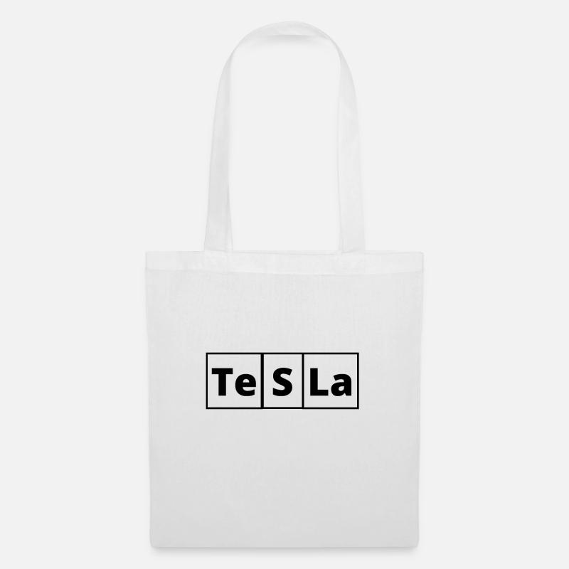 Tesla Periodensystem - Stoffbeutel - Weiß