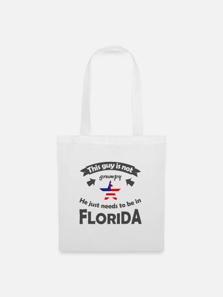 Florida USA - Stoffbeutel - Weiß