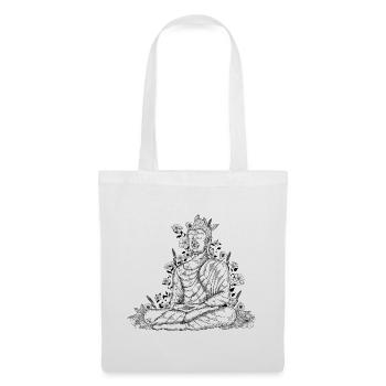 Bouddha - Sac en tissu - blanc - Devant