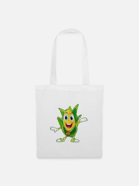 Mais Mais Popcorn Verkäufer T-Shirt Ich liebe am besten - Stoffbeutel - Weiß