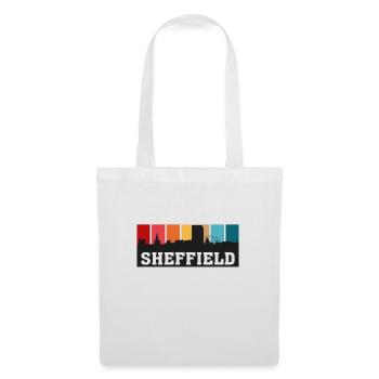 Sheffield England Travel Souvenir Skyline Landmark - Tote Bag - white - Front