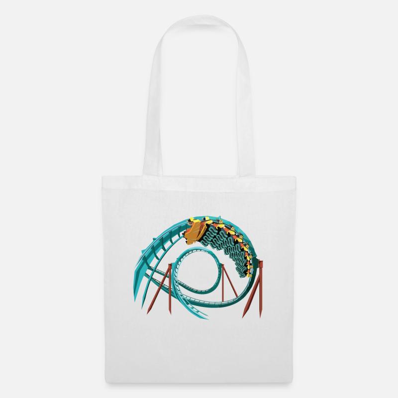 Kumba B&M Sit Down Coaster - Busch Gardens Design - Sac en tissu - blanc