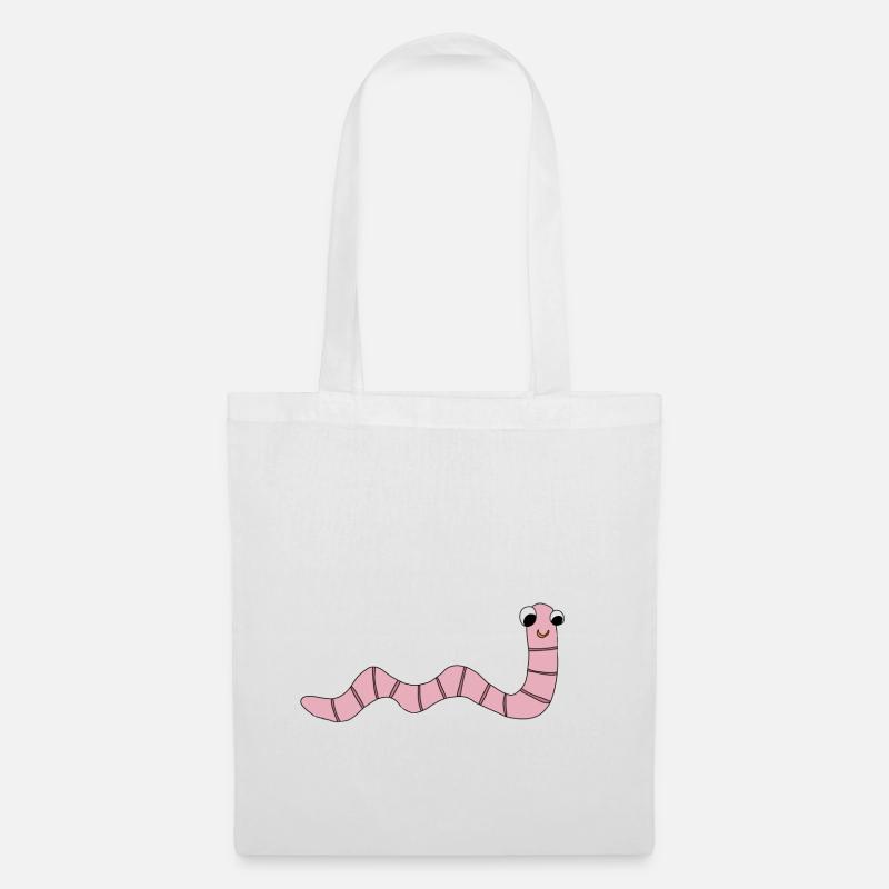 Earthworm *** blank - Tote Bag - white