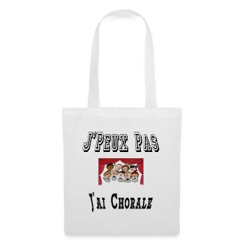 J'Peux Pas J'ai Chorale Musique Chants - Sac en tissu - blanc - Devant
