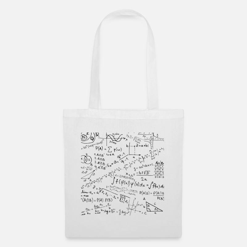Mathe-Gleichung-Muster, Cool Quadratic Formula Geek - Stoffbeutel - Weiß