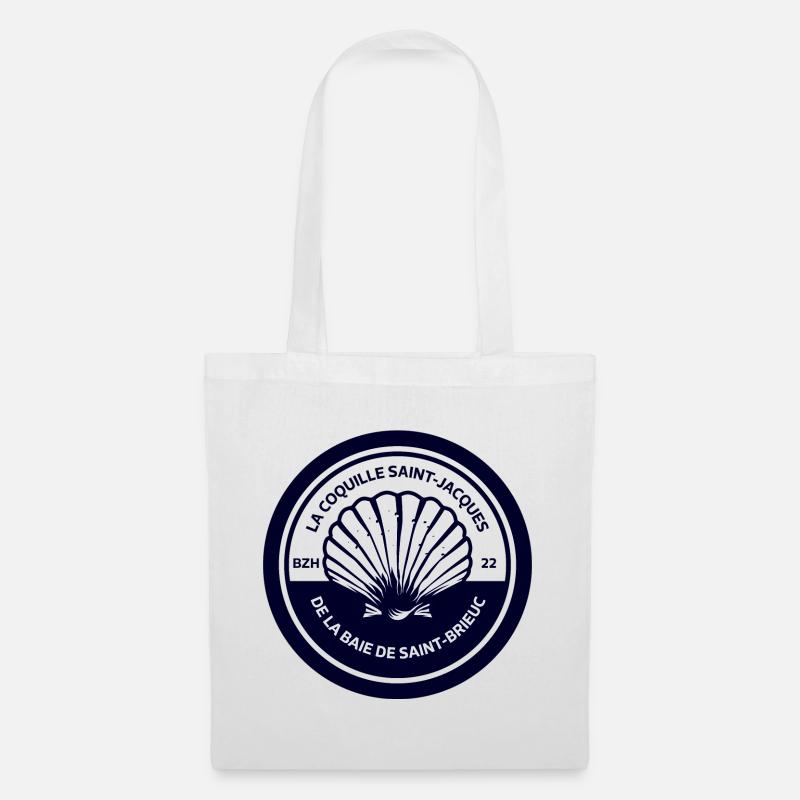 La Coquille Saint Jacques Baie de Saint-Brieuc - Sac en tissu - blanc