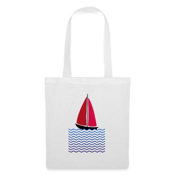 Voile vacances vacances mer plage caraïbes soleil - Sac en tissu - blanc - Devant