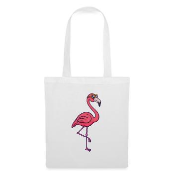 Flamingo Urlaub Ferien Sommer Chillen Entspannen - Stoffbeutel - Weiß - Vorne