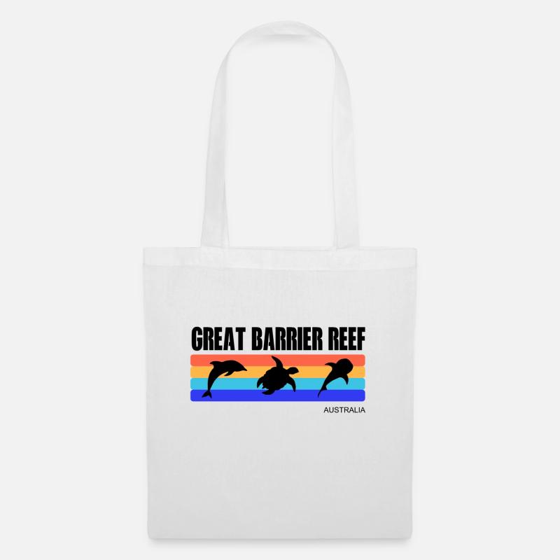 Great Barrier ReefAustralia Shirt - Stoffbeutel - Weiß