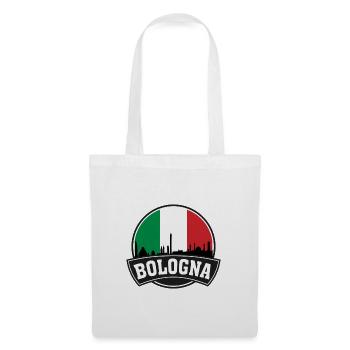 Bologne Italie Skyline Voyage Souvenir Drapeau Italien - Sac en tissu - blanc - Devant