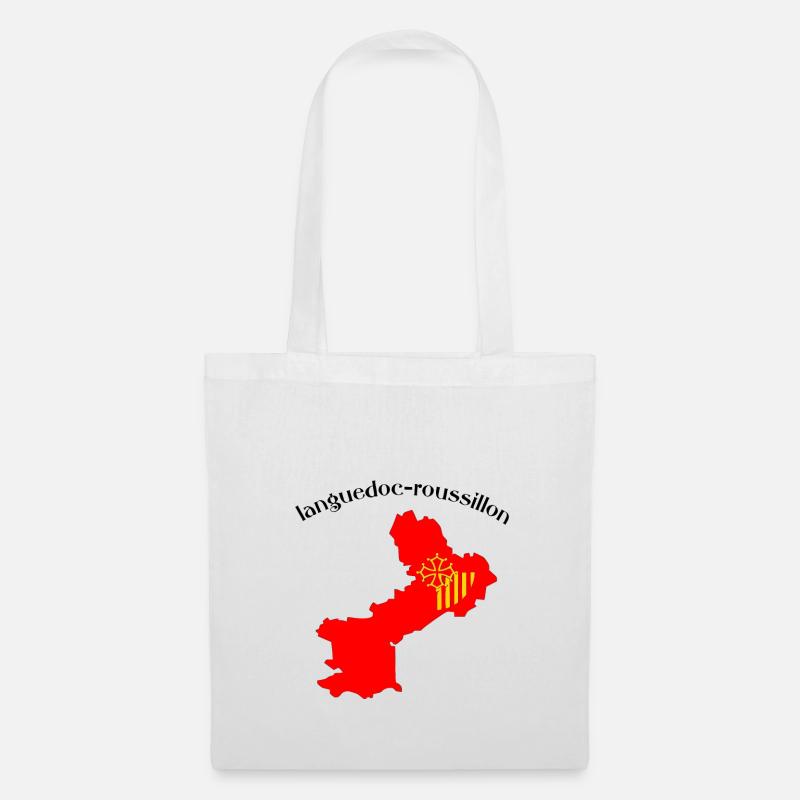 Languedoc-Roussillon - Stoffbeutel - Weiß