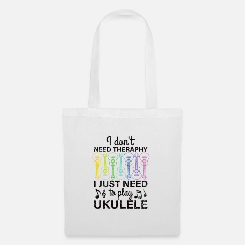 Ukulele retro saying joke ukulele lessons - Tote Bag - white
