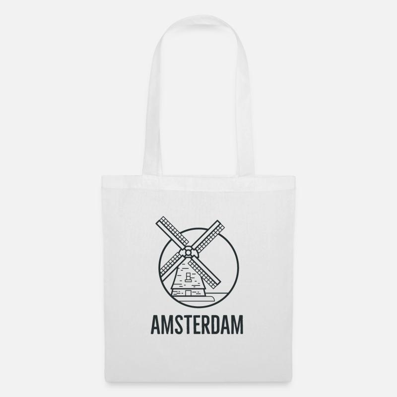 Amsterdam - Stoffbeutel - Weiß