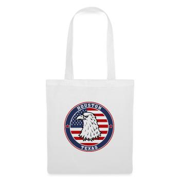 Houston City Texas State États-Unis Flag Travel Souvenir - Sac en tissu - blanc - Devant