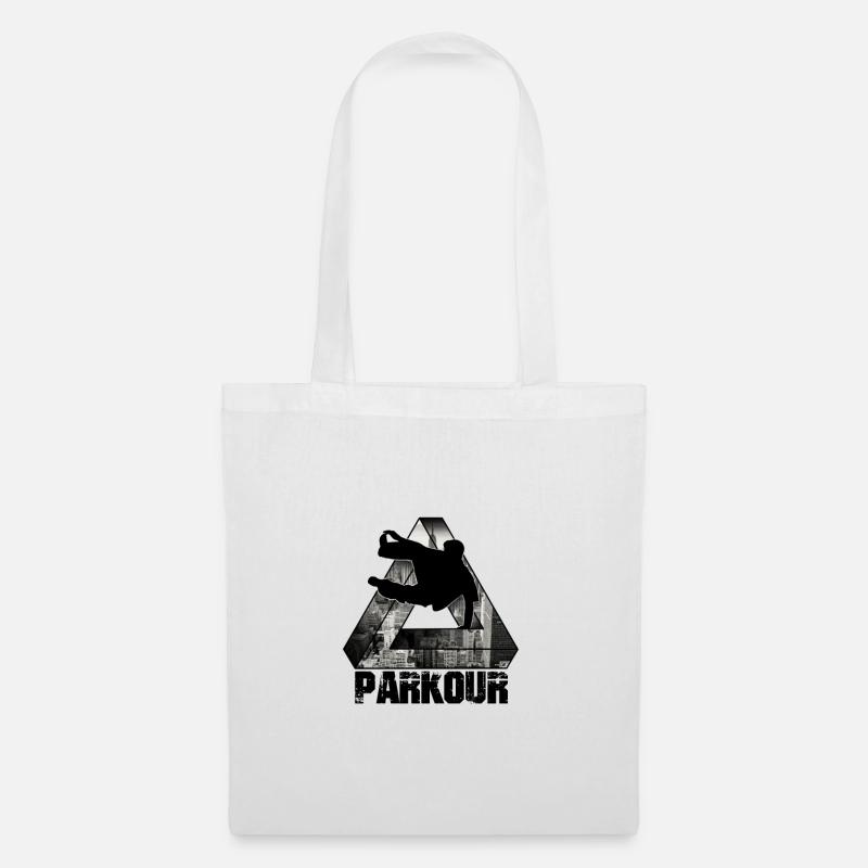 Parkour triangle impossiblecity style - Sac en tissu - blanc