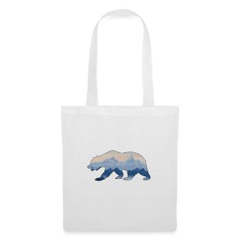 Bear and mountains - Tote Bag - white - Front
