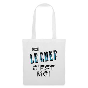 Ici le Chef C'est Moi Patron - Sac en tissu - blanc - Devant