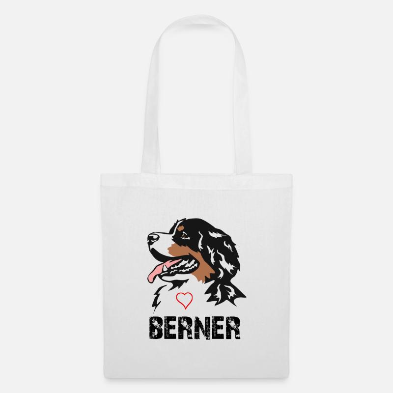 Berner Berghund - Stoffbeutel - Weiß