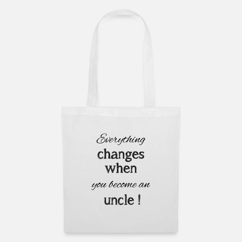 Become an uncle | Uncle | Best Uncle - Tote Bag - white