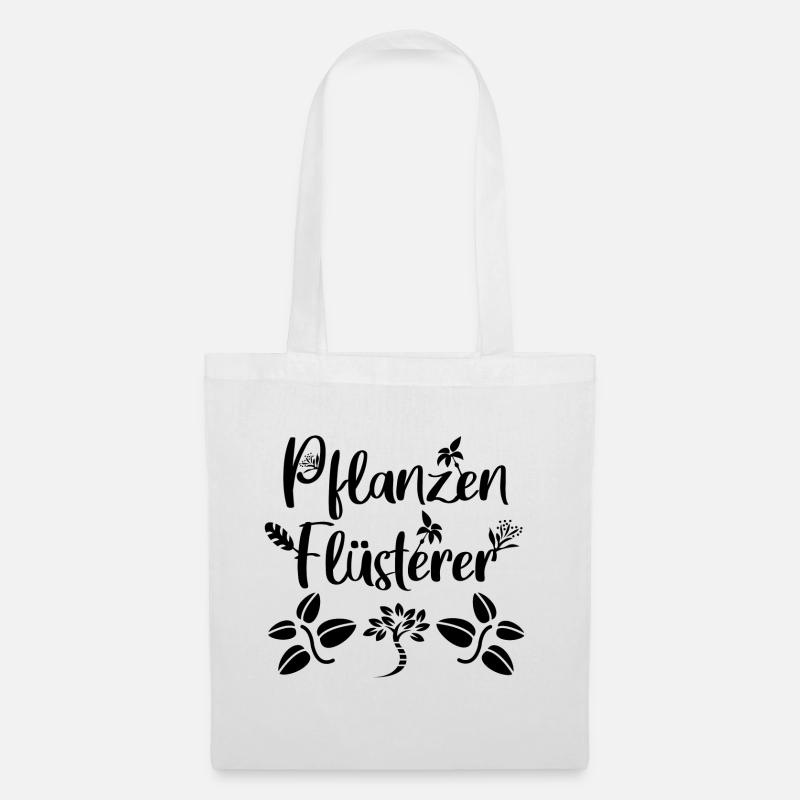 Pflanzen Flüster - Stoffbeutel - Weiß
