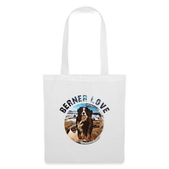 Crabot bernois de montagne - Sac en tissu - blanc - Devant